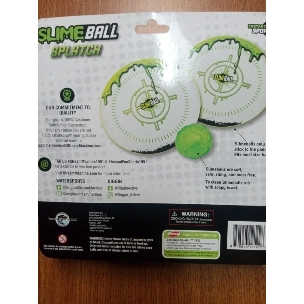 Slimeball Splatch Throw and Catch Indoor/Outdoor Game New